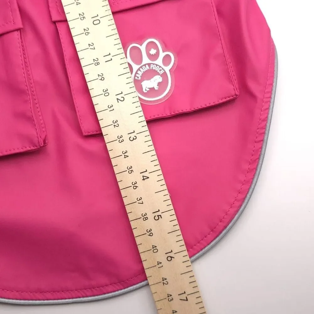 NWT CANADA POOCH Torrential Tracker 18” PINK Rain Coat‎ For Dogs 18 inch
